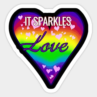 Pride Month - Sparkles Love Sticker